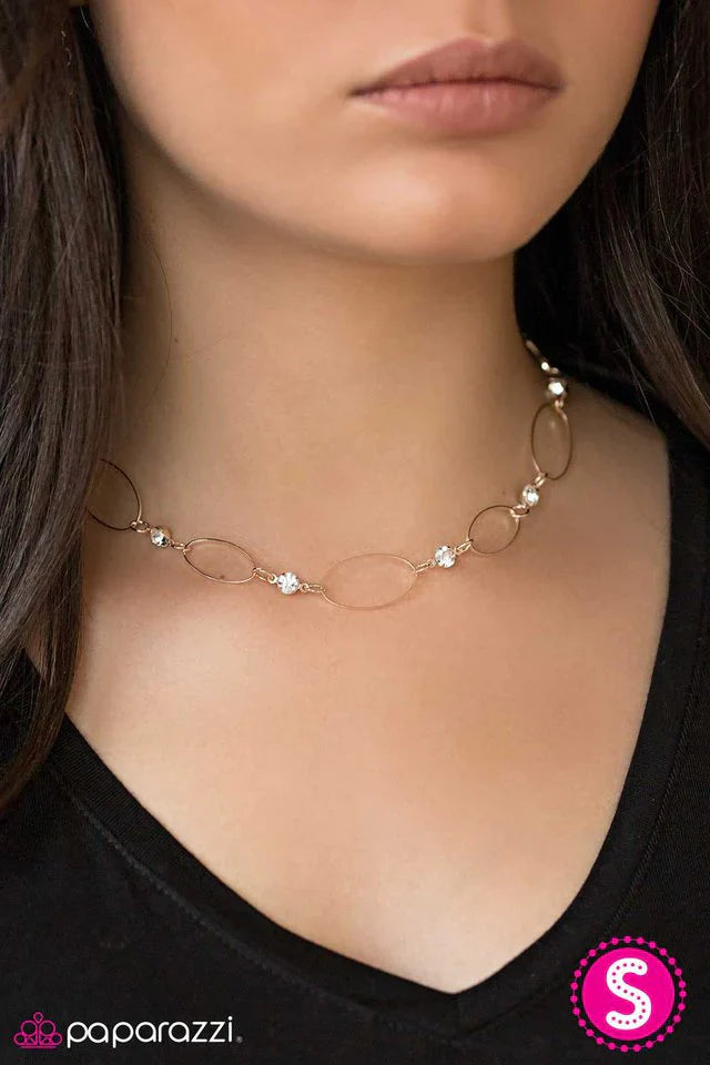 Paparazzi Necklace ~ A Touch Of Class - Rose Gold