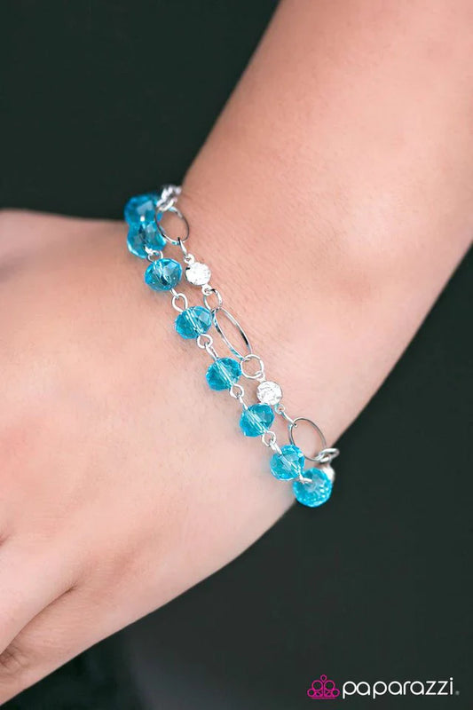Paparazzi Bracelet ~ Rich Beyond Your GLITZY-est Dreams - Blue