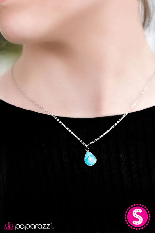Paparazzi Necklace ~ Deep Waters - Blue