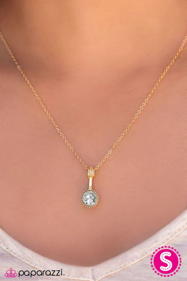 Paparazzi Necklace ~ Spark In The Dark - Gold