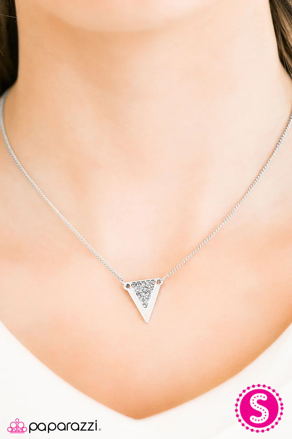 Paparazzi Necklace ~ Just A Bite - Silver