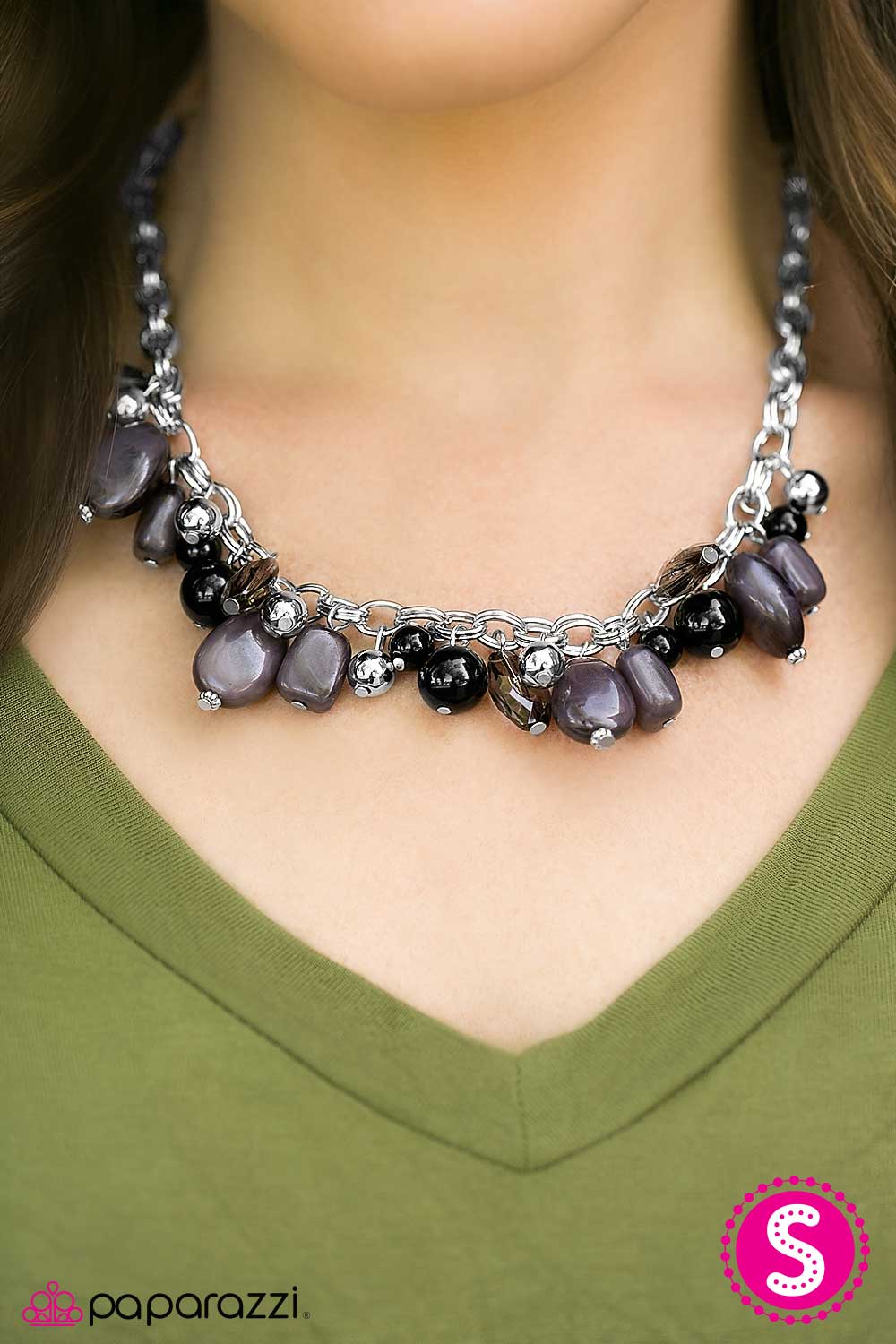 Paparazzi Necklace ~ Ocean Sunset - Black