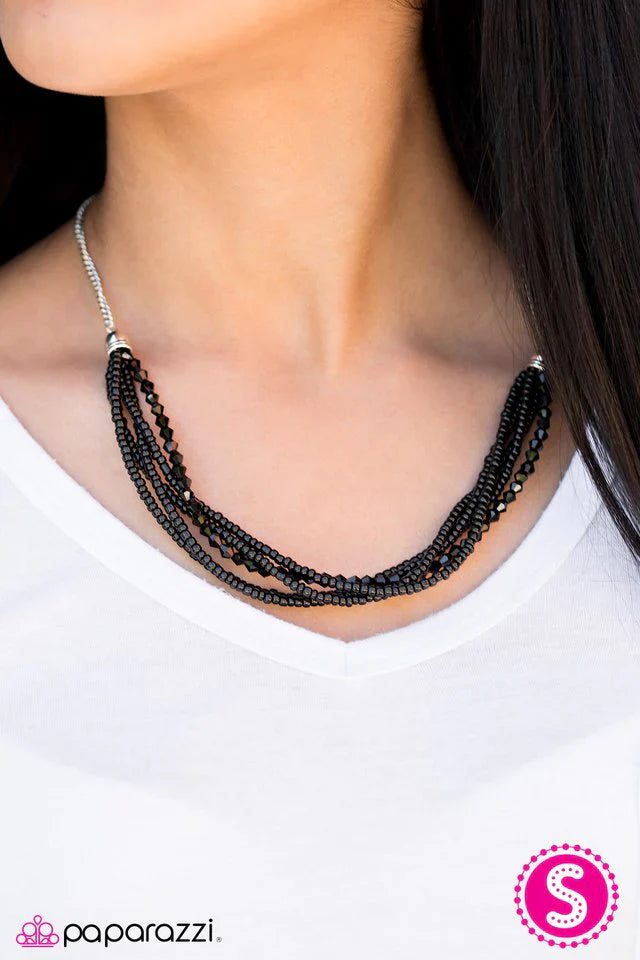 Paparazzi Necklace ~ You Better BEAD-lieve It! - Black
