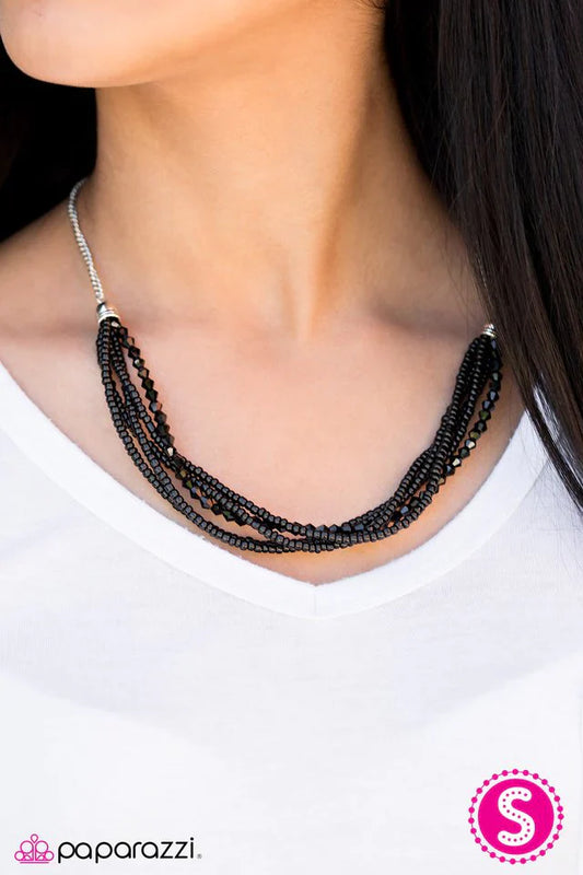 Paparazzi Necklace ~ You Better BEAD-lieve It! - Black