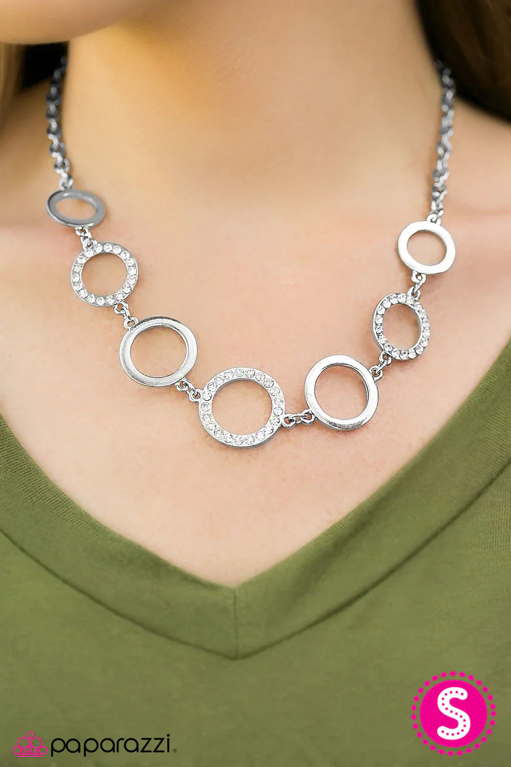 Paparazzi Necklace ~ Pop The Champagne - White