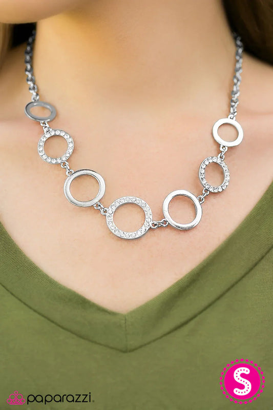 Paparazzi Necklace ~ Pop The Champagne - White