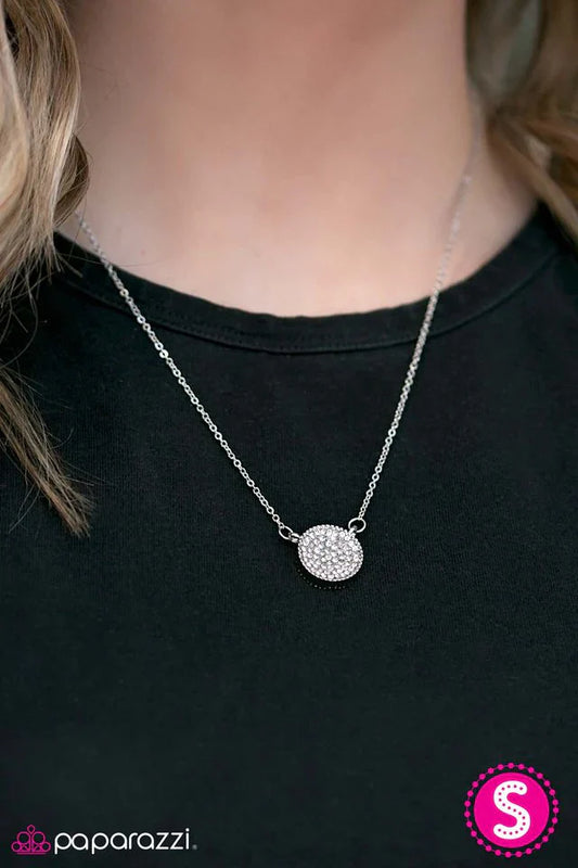 Paparazzi Necklace ~ Star-Spangled Sparkle - White