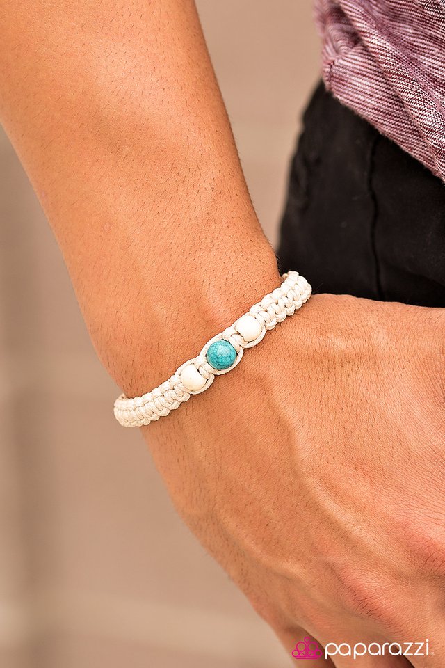 Paparazzi Bracelet ~ Walk This WAVE - Blue