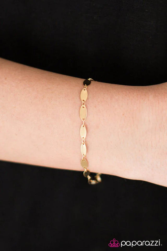 Paparazzi Bracelet ~ Flash Fire - Gold