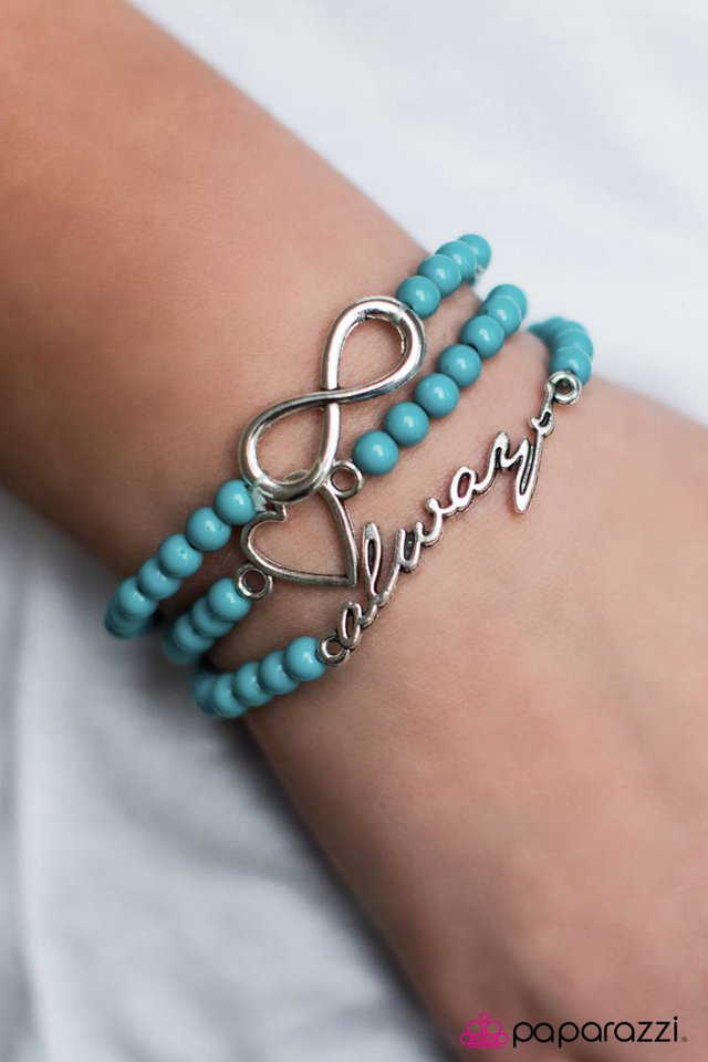 Paparazzi Bracelet ~ Forever In Fashion - Blue