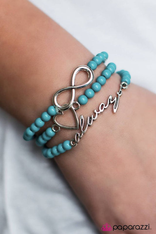 Paparazzi Bracelet ~ Forever In Fashion - Blue