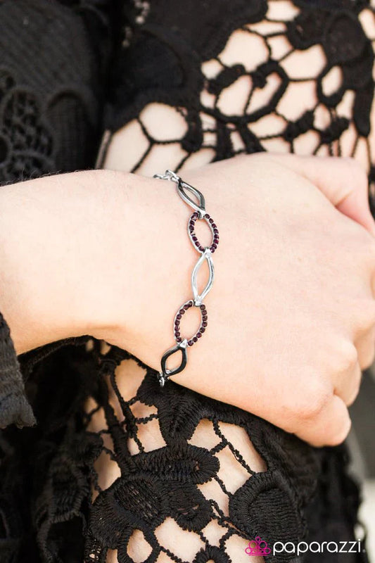 Paparazzi Bracelet ~ Glitz and Glamor - Purple