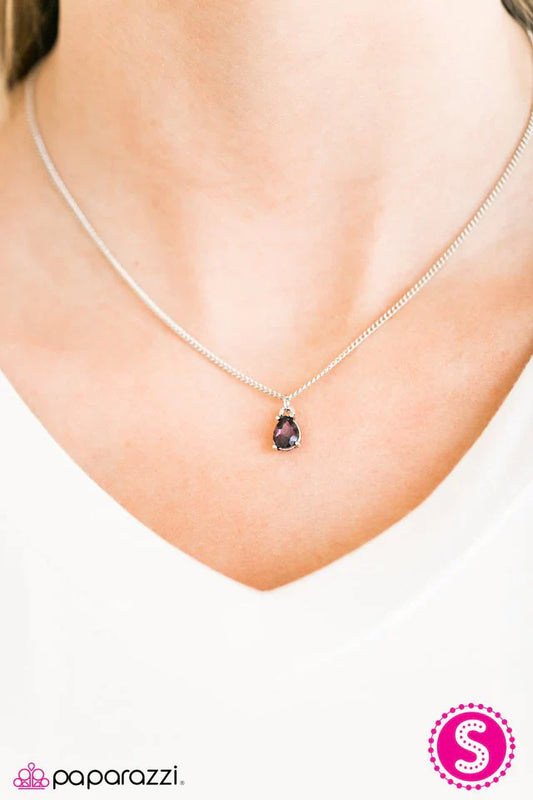 Paparazzi Necklace ~ Stormy Nights - Purple