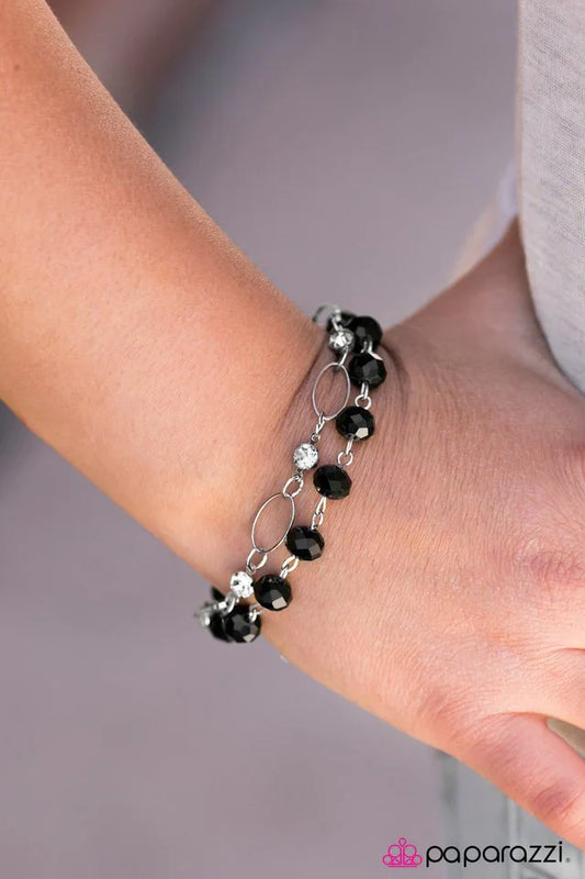 Paparazzi Bracelet ~ Rich Beyond Your GLITZY-est Dreams - Black