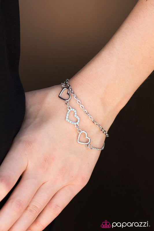 Paparazzi Bracelet ~ Love Is Everywhere - Blue