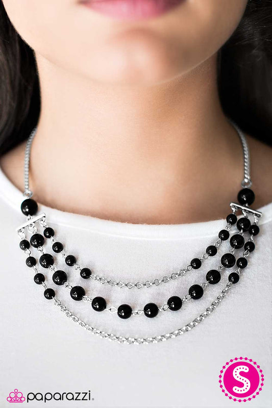 Paparazzi Necklace ~ Dressed For Success - Black