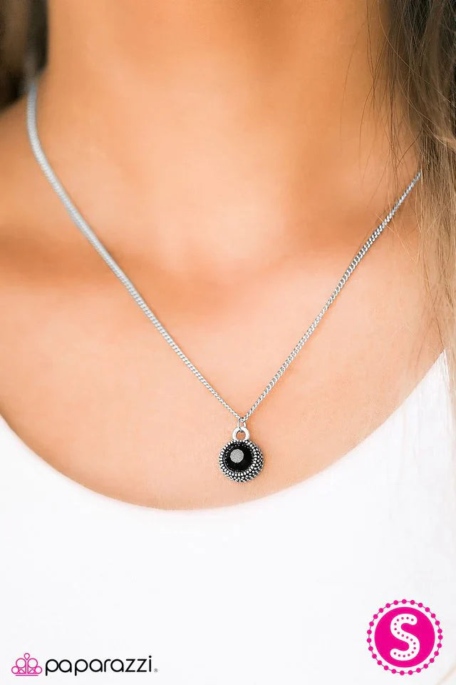 Paparazzi Necklace ~ Spark On! - Black