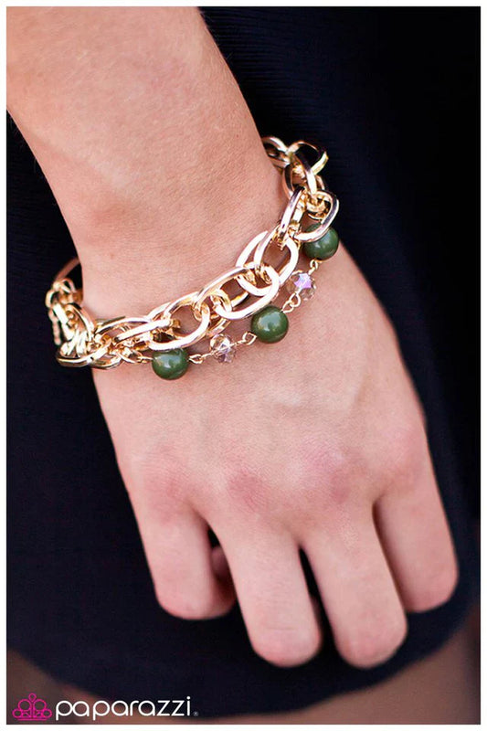 Paparazzi Bracelet ~ Stroke of Luck - Green