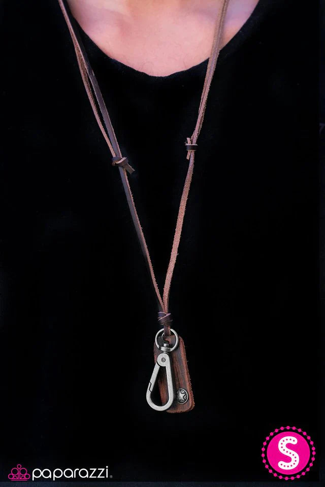 Paparazzi Necklace ~ Hero Of The Day - Brown