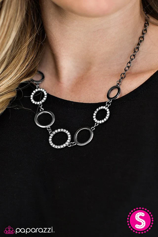Paparazzi Necklace ~ Pop The Champagne - Black
