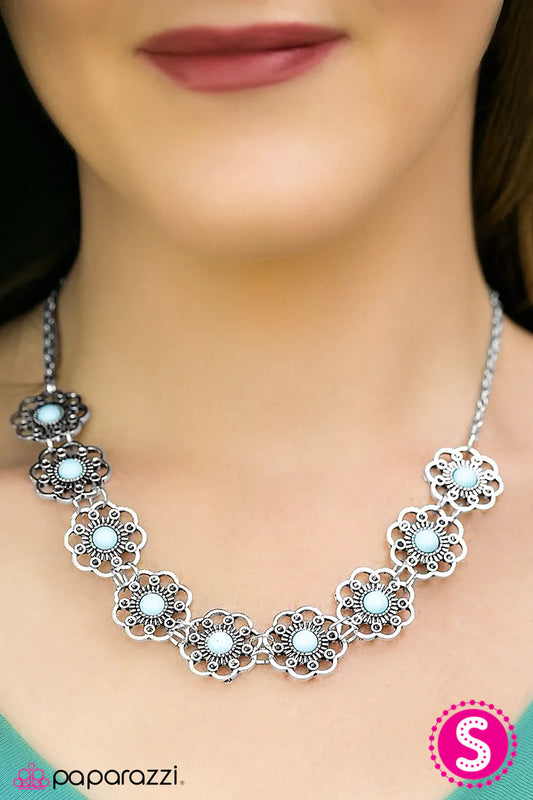 Paparazzi Necklace ~ The Garden Life - Blue