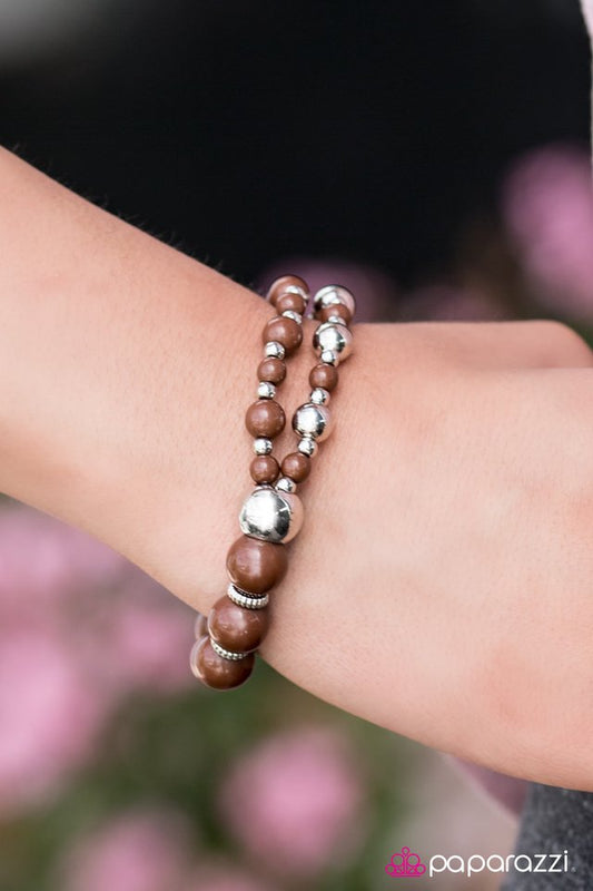 Paparazzi Bracelet ~ I Could Have Danced All Night - Brown