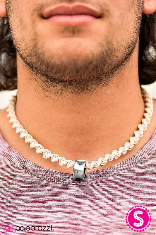 Paparazzi Necklace ~ Beach Escape - White