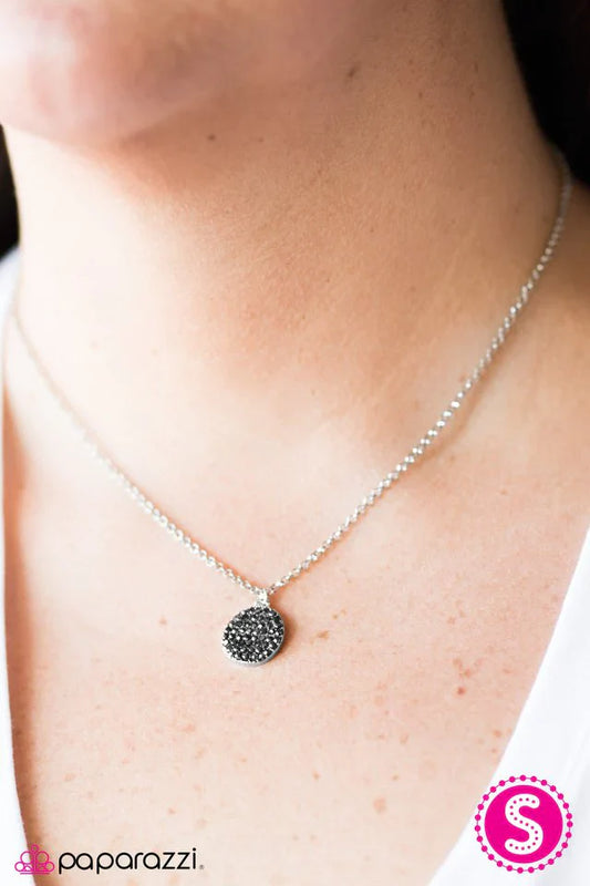 Paparazzi Necklace ~ A Glittery Distraction - Silver