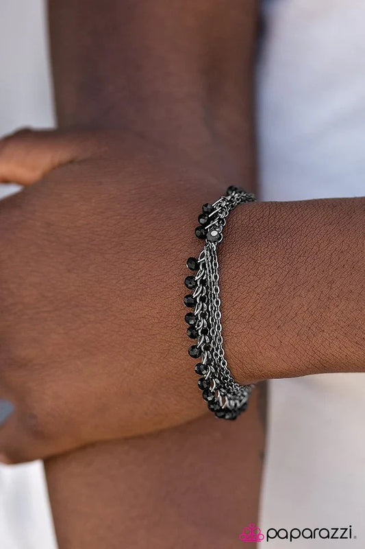 Paparazzi Bracelet ~ Firework Fashion - Black