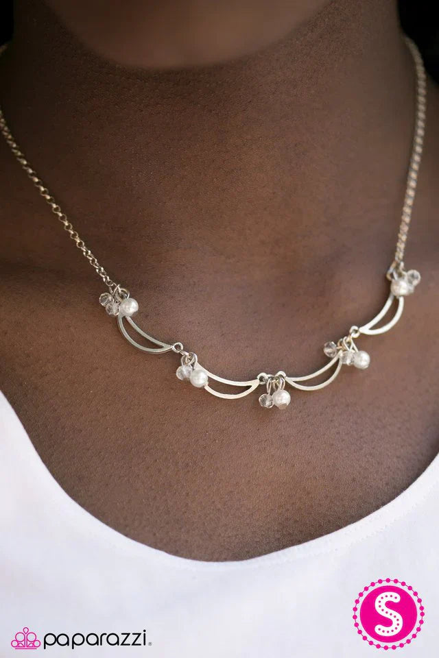 Paparazzi Necklace ~ All Singing, All Dancing - White