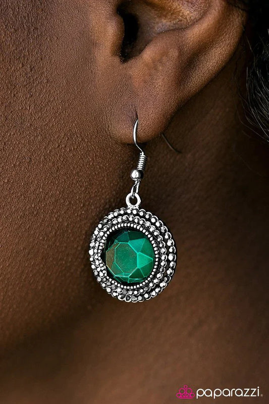 Paparazzi Earring ~ Slay Your Own Dragons - Green
