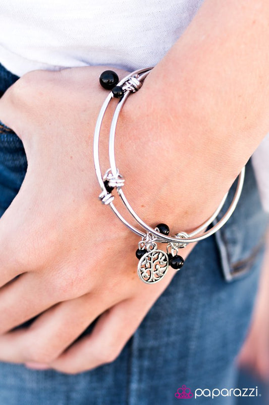 Paparazzi Bracelet ~ Zen Party - Black