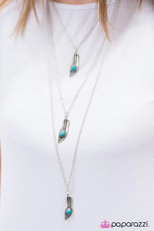 Paparazzi Necklace ~ Summer Flight - Blue