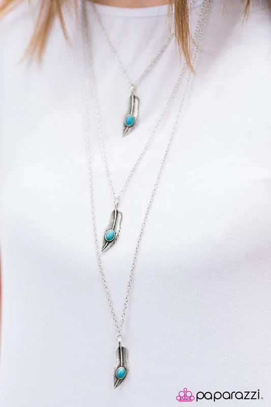 Paparazzi Necklace ~ Summer Flight - Blue