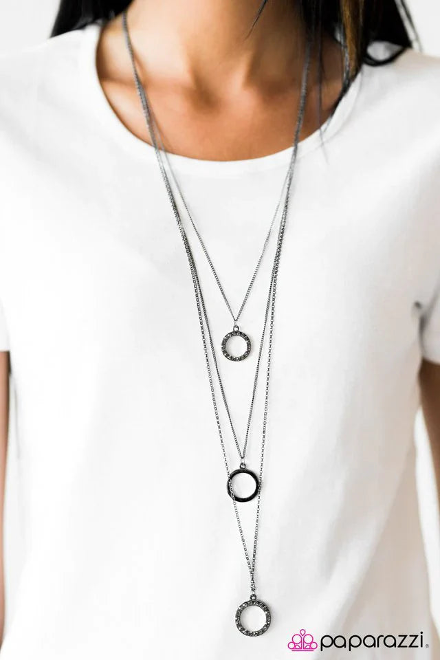 Paparazzi Necklace ~ But First, Champagne - Black