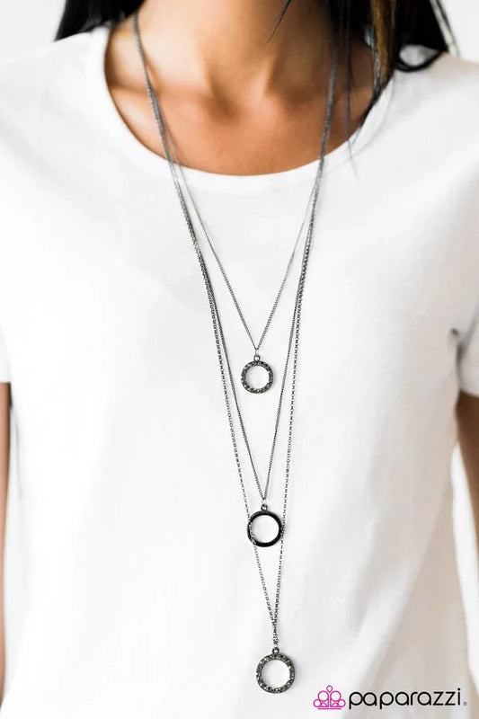 Paparazzi Necklace ~ But First, Champagne - Black
