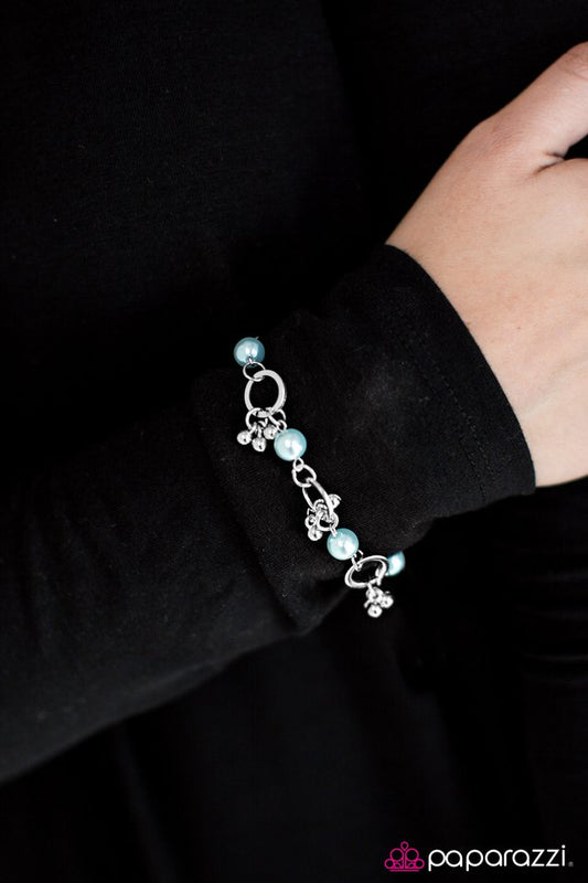 Paparazzi Bracelet ~ Cast Ashore - Blue