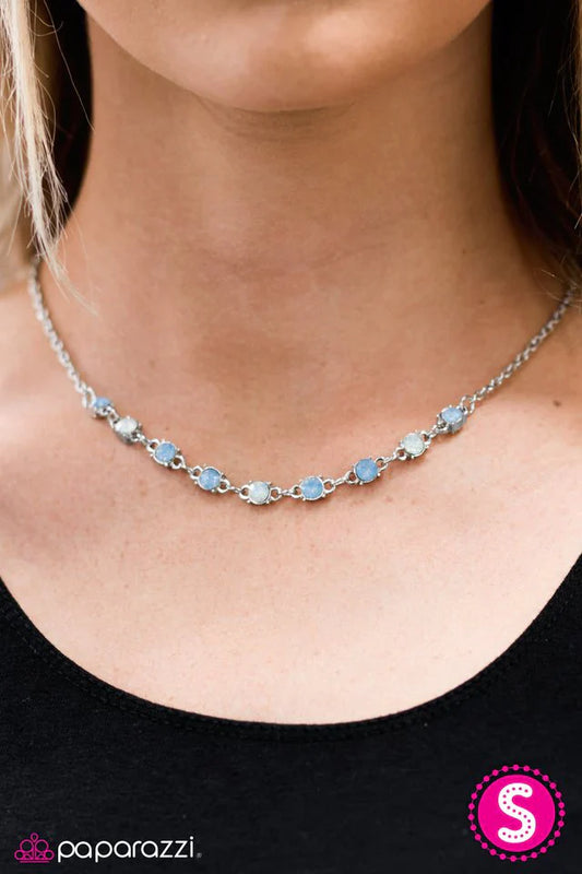 Paparazzi Necklace ~ Rattle The Stars - Blue