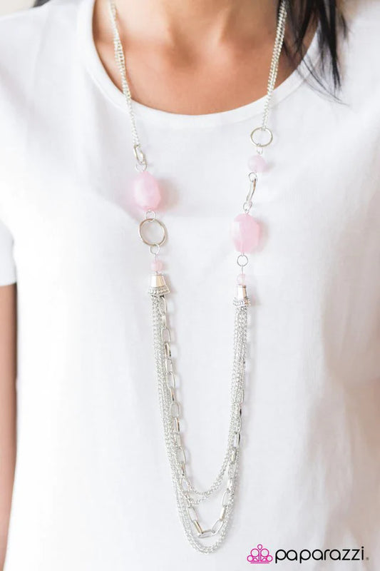 Paparazzi Necklace ~ Have An ICE Day - Pink