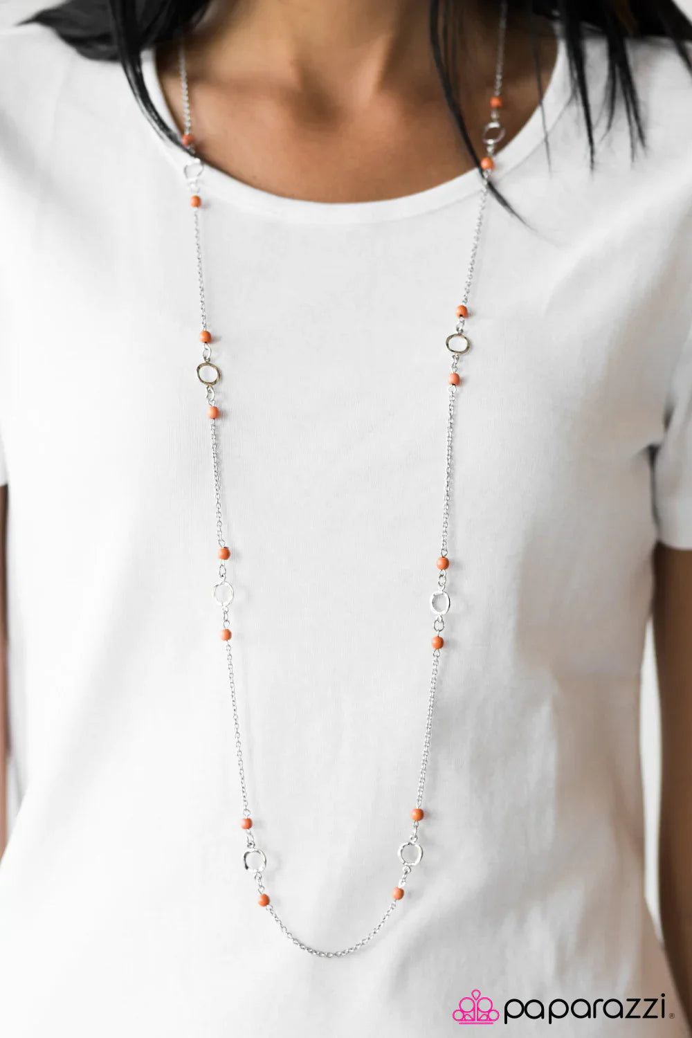Paparazzi Necklace ~ Beach Savvy - Orange