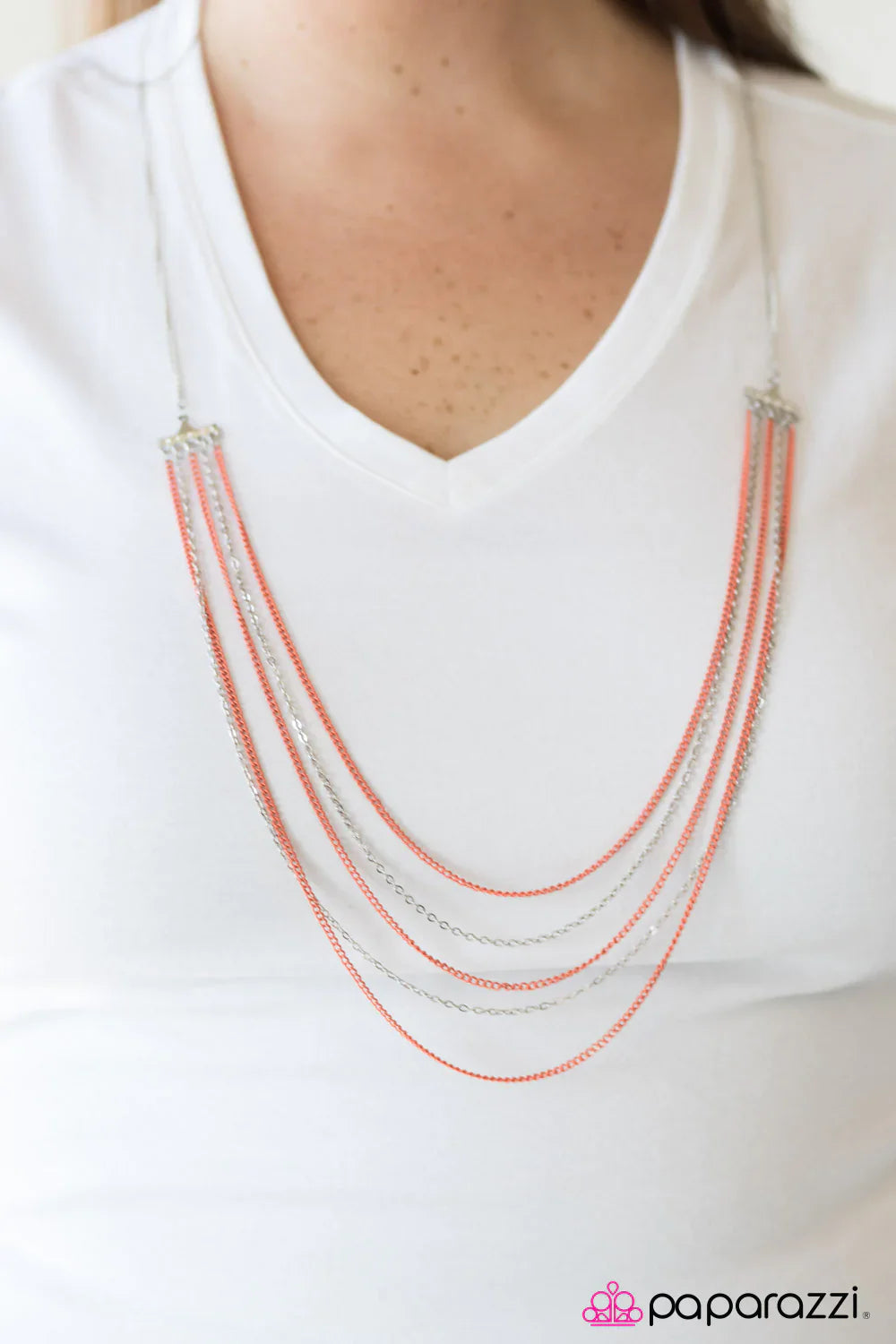 Paparazzi Necklace ~ The Rebel In Me - Orange