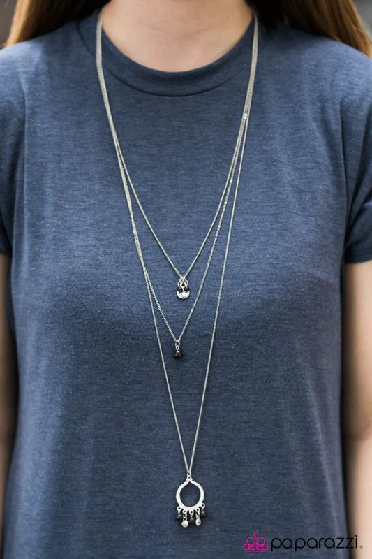 Paparazzi Necklace ~ Texas Tempest - Black