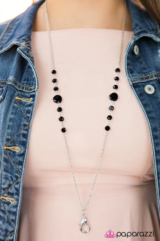 Paparazzi Necklace ~ More Mimosas - Black