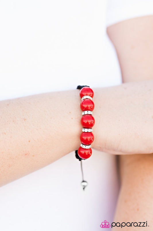 Paparazzi Bracelet ~ Festival of Lights - Red