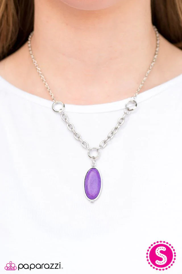 Paparazzi Necklace ~ Find Me Where The Wild Things Are - Purple