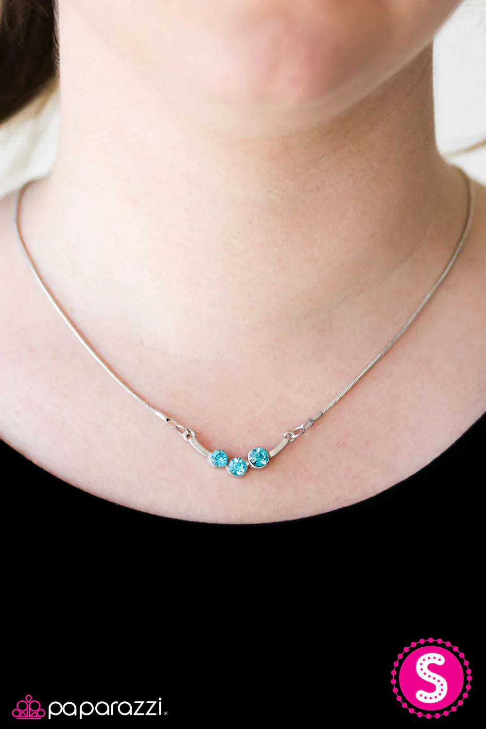 Paparazzi Necklace ~ Lucky Stars - Blue