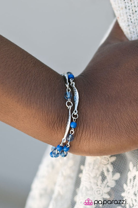 Paparazzi Bracelet ~ Trip To The Tropics - Blue