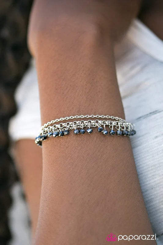 Paparazzi Bracelet ~ Firework Fashion - Blue