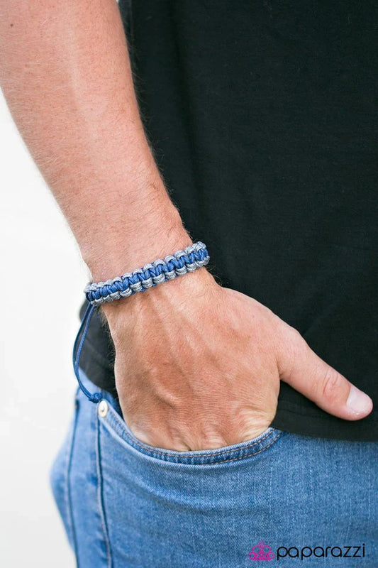 Paparazzi Bracelet ~ Hike To Nowhere - Blue