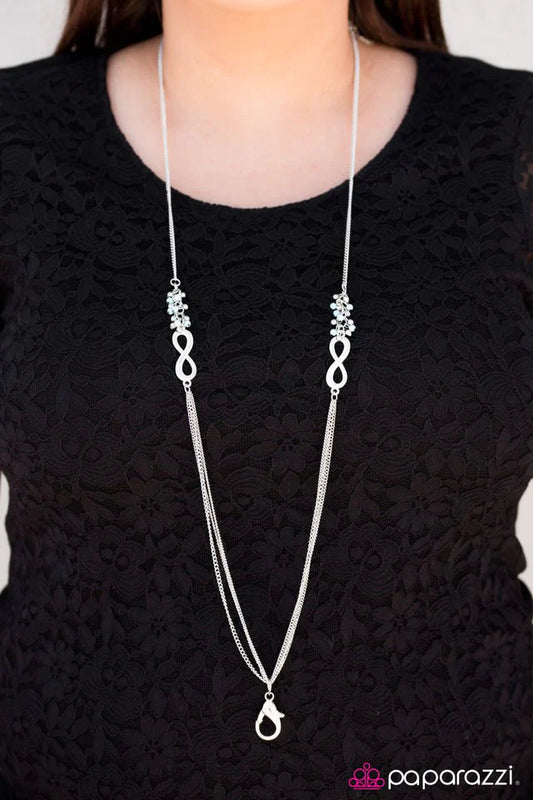 Paparazzi Necklace ~ Endlessly Entwined - Blue